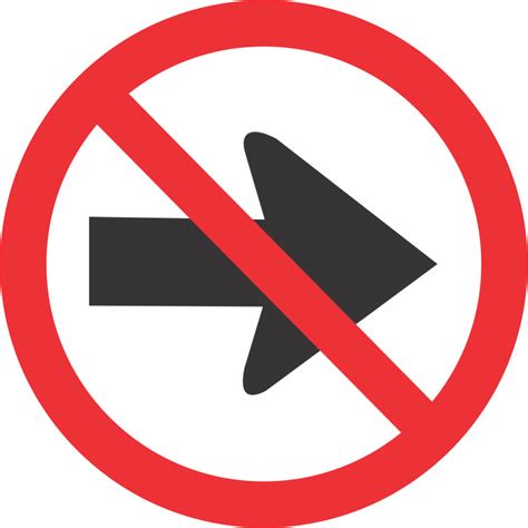 No Right Turn Safety Sign Signshoponline