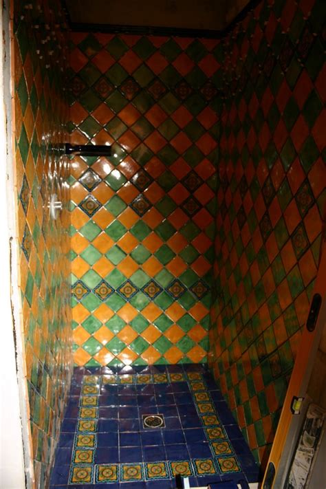 Mexican Tile In The Shower Mexican Home Decor Gallery Mission