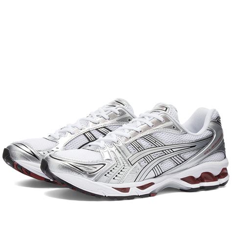 Asics Gel Kayano 14 White And Pure Silver End Cn