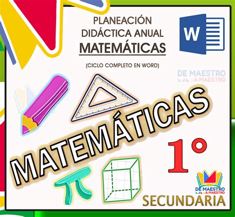 Lista 97 Foto Planeacion De Matematicas Primer Grado De Secundaria