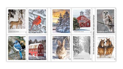 There has been so much news about the united states postal service recently. Winter Scenes forever stamps arrive Oct. 16 in double ...