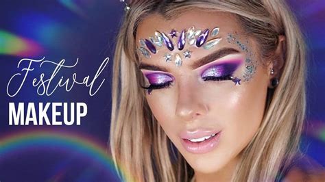 Festival Makeup Tutorial With Glitter And Jewels Jolie Beauty