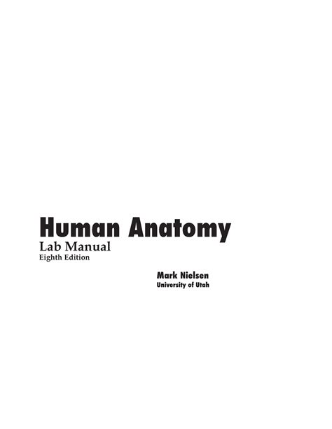Human Anatomy Lab Manual Human Anatomy Lab Manual Eighth Edition Mark