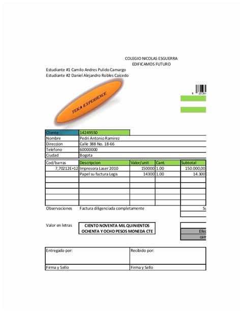 50 Formatos De Facturas En Excel