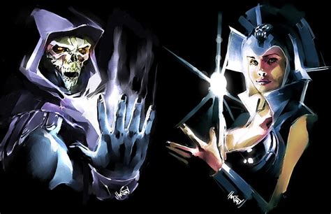 Skeletor And Evil Lyn He Man Masters Of The Universe Skeletor Evil Lyn Motu Hd Wallpaper
