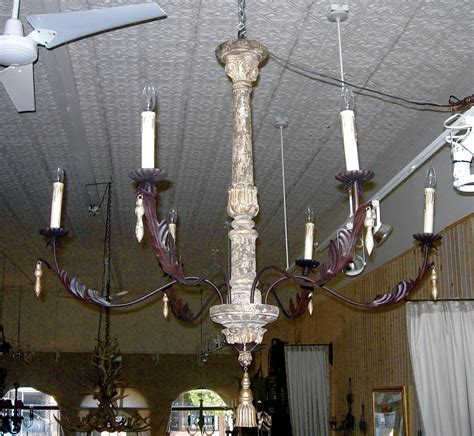 Pair Of Monumental Italian Style Six Arm Chandeliers For Sale At 1stdibs