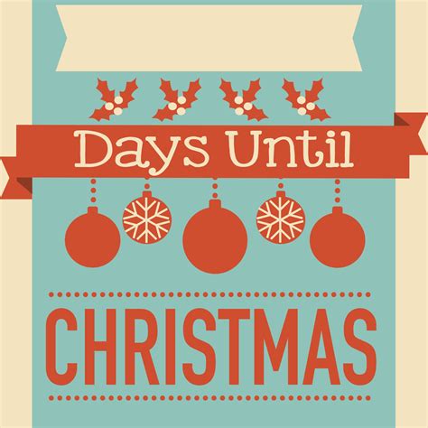 Days Until Christmas Printable Days Until Christmas Christmas