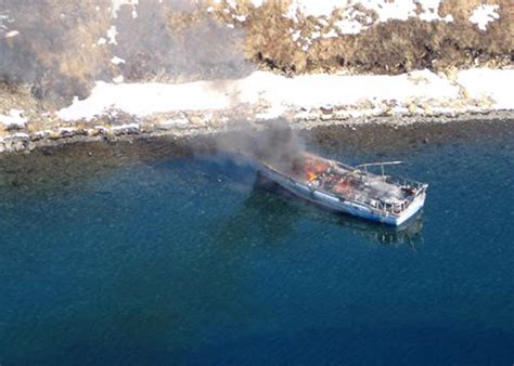 Dvids Images Coast Guard Investigates Boat Fire Near King Cove