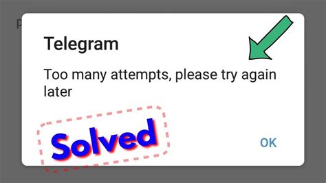How To Fix Telegram Too Many Attempts Please Try Again Later Youtube