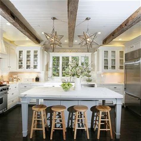 Browse to take a look at these beautiful dining rooms featuring wainscoting and you truly won't be able to imagine a dining room without it. Beadboard Ceiling With Wood Beams Design Ideas