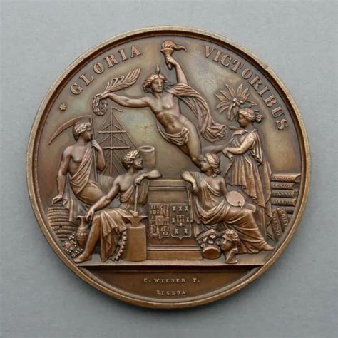 PORTUGAL LARGE MEDAL Nude Woman Female Exposition International