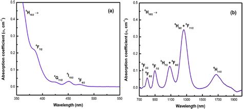 Optical Absorption Spectrum Of Ycasbdy05 Glass In The A Uvevisible