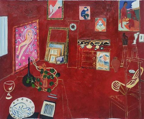 The Red Studio Henri Matisse Reproduction Oil Paintings