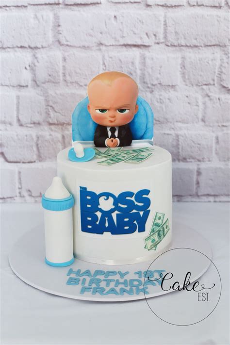 'smash' trend taking baby birthday parties by storm. Baby Boss Cake | Baby boy birthday cake, Boys 1st birthday ...