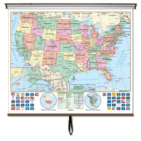 United State Wall And Roller Maps Daycare Furniture Classroom