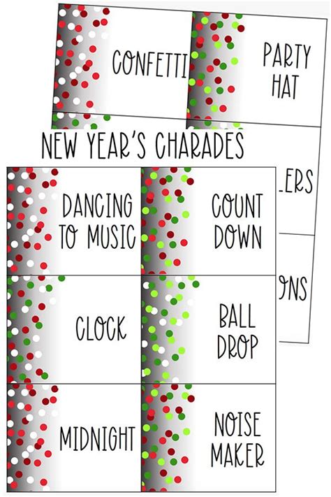 Have A Laugh With Our New Year S Charades For Families Free Printable