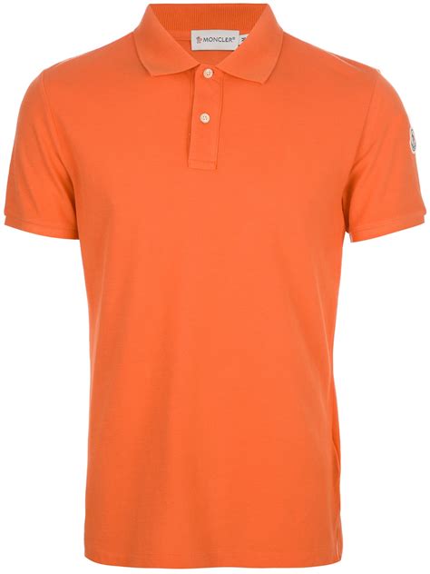 Groot aanbod van diverse webshops. Moncler Classic Polo Shirt in Orange for Men | Lyst