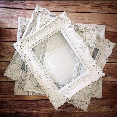 Reserved 3 8x10 White Vintage Style Picture Frames Shabby Etsy