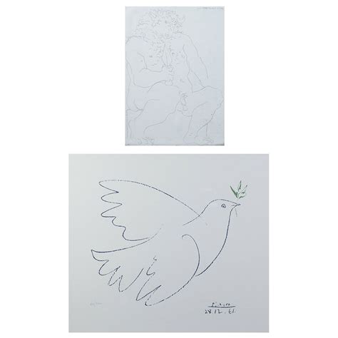 Daprès Pablo Picasso Dove Of Peace 1961 Lithographie