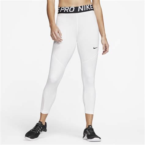 Nike Pro Womens Crops White Nike Women Nike Running Leggings