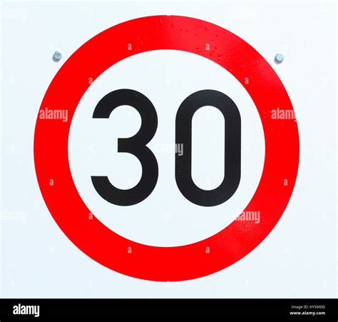 Speed Limit 30 Km H Hi Res Stock Photography And Images Alamy