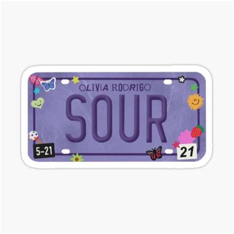 Olivia Rodrigo Sour Stickers Redbubble Scrapbook Stickers Printable