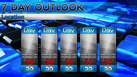 5 Day Template 12 Preview Weather Forecast Graphics