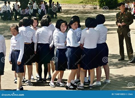Pyongyang North Korea Girls Editorial Stock Photo Image Of Symbol
