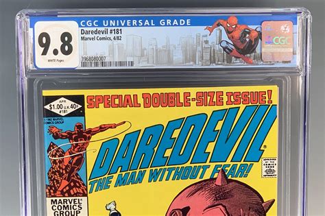 Daredevil 181 Cgc 98 Marvel 1982 Auction