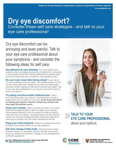 Patient Handout Dry Eye Discomfort Contact Lens Update