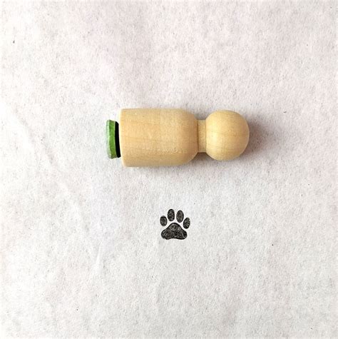 Paw Print Stamp Small Loyalty Card Stamp Bullet Journal Etsy Uk