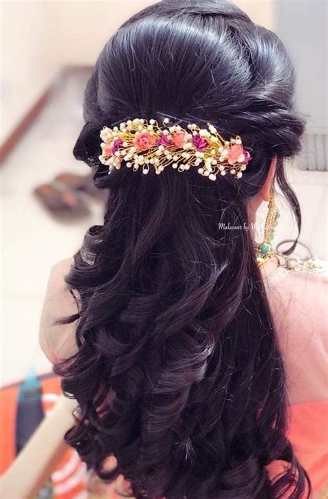 Think no more about what hairstyle to opt for to match the different saris you have. Pin by Vidya Jagadish on Hair Styles | Hair styles, Bridal ...