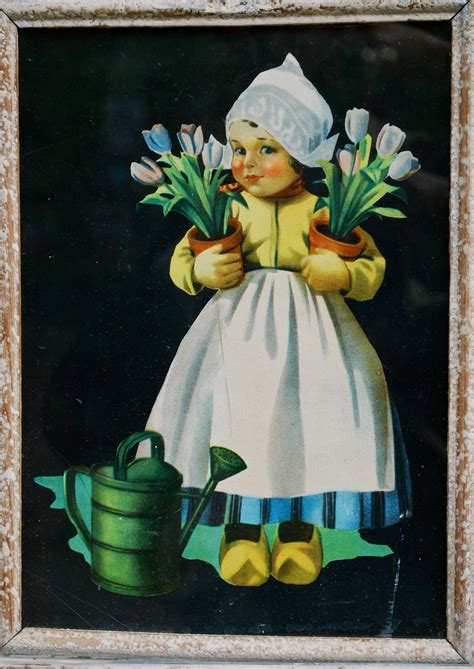 Vintage Dutch Girl Dutch Girl Holland Windmills Vintage Cards