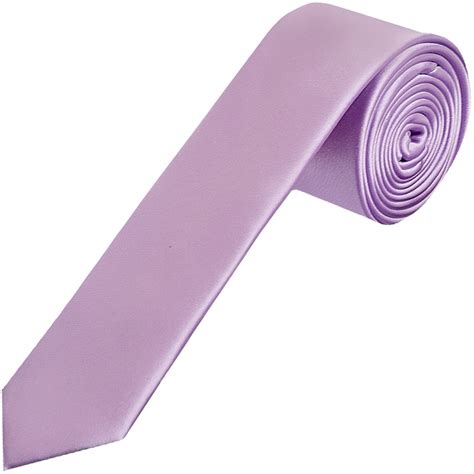 Lavender Satin Skinny Tie