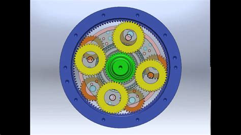 Two Stage Planetary Gearbox Animation Youtube