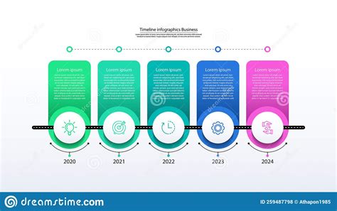 Presentation Business Timeline Infographic Design Template Colorful