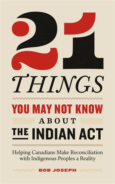 21 Things You May Not Know About The Indian Act Cbc Books