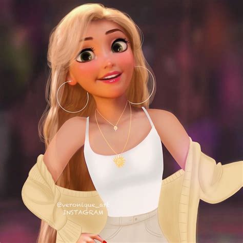 Veronique 🌺 Shared A Post On Instagram “disney Glowup Rapunzel 🌻
