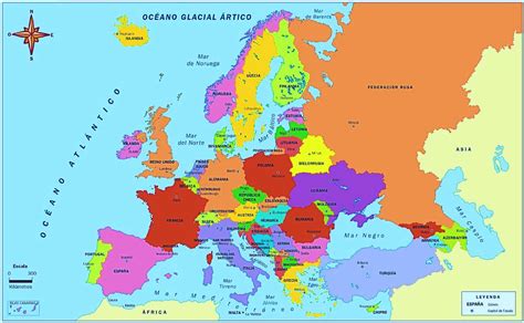 Mapa De Europa Con Nombres Mapa De Rios