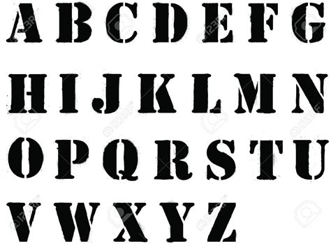 Usmc Stencil Font Letter Stencils Lettering Alphabet Lettering