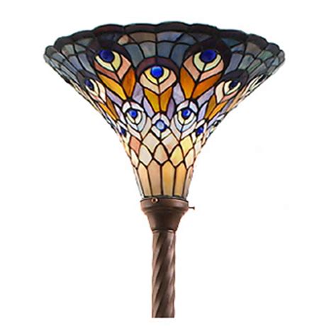 Shop for clear glass floor lamps online at target. Warehouse of Tiffany® Blue Peacock Torchiere Floor Lamp ...