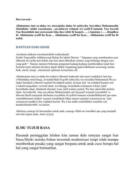 Surat al fatihah menjadi pembuka dalam al quran. Bacaan Tawasul Lengkap Pdf - Guru Galeri