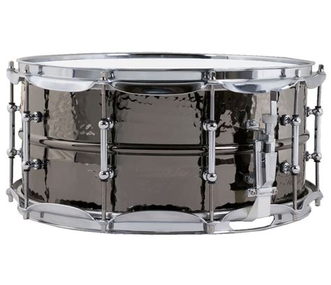 Ludwig Black Beauty 14 X 65 Snare Drum Hammered Shell Tube Lugs