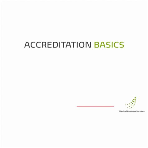 Accreditation Basics