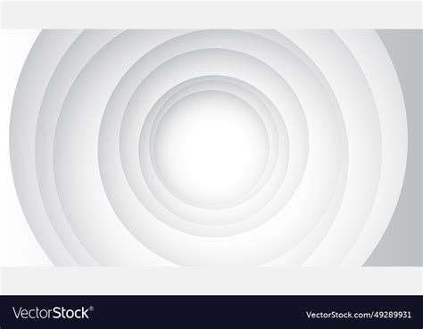 Abstract White Circular Papercut Background Vector Image