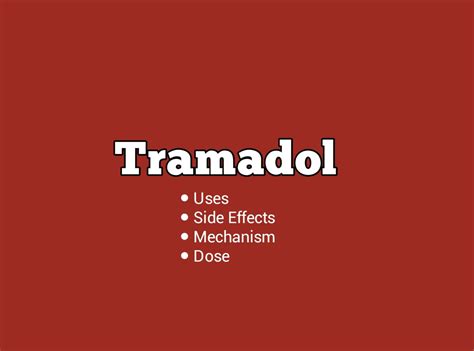 Nichuhe opened his mouth slightly. Tramadol: Uses, Side effects, Dosage | DrugsBank