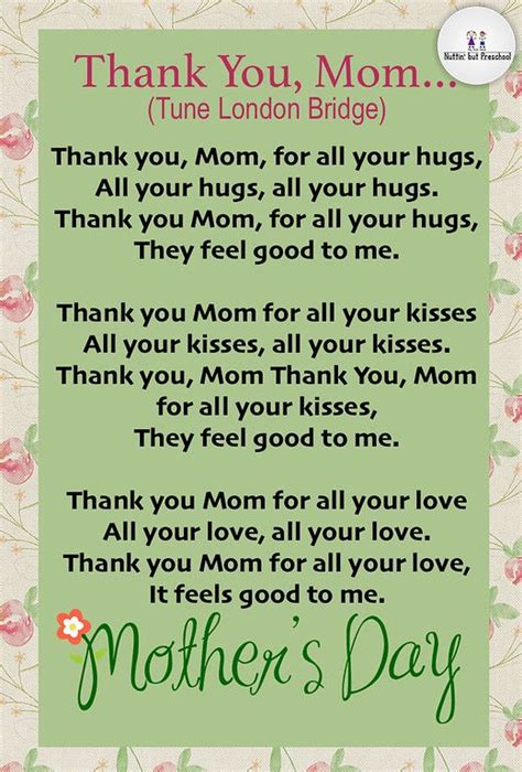 While some can be seen purchasing the most luxurious gift that their dad have never bought due to fulfilling their kids' needs, others sit back home and reveal. Thank You, Mom Children's Song | Preschool mothers day ...