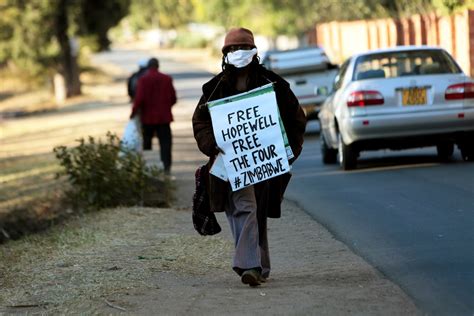 zimbabwe arrests journalist hopewell chin ono ahead of corruption protest the washington post
