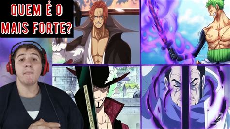 React Os 10 Espadachins Mais Poderosos De One Piece Player Solo Youtube