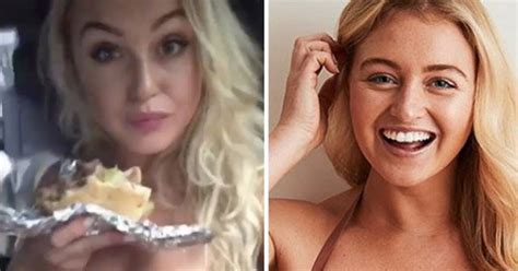 Iskra Lawrence Strips Down To Undies To Eat A Burger In Nyfw Reveal
